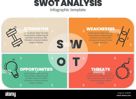 Infographic Design Template Is Four Elements With Vector Icons And