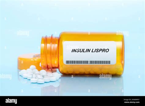 Insulin Lispro Pill Bottle Conceptual Image Stock Photo Alamy