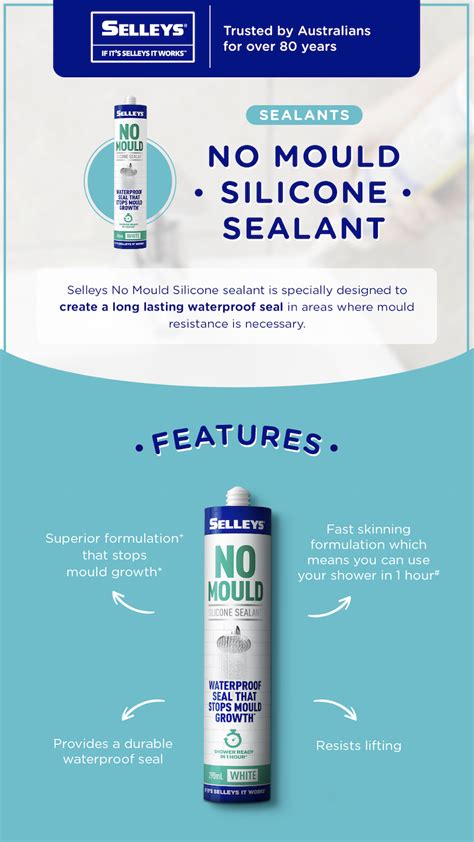 Buy No Mould Silicone Sealant Online At Selleys Singapore