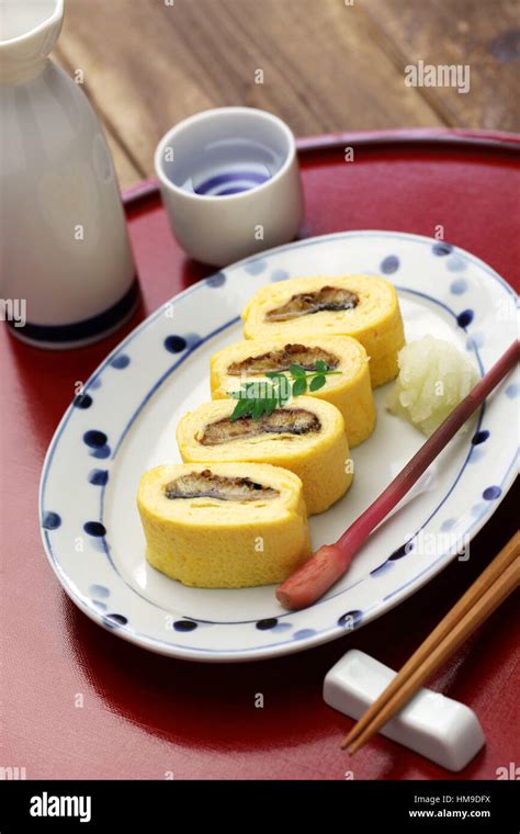 Umaki, anguille japonaise omelette roulée, la cuisine japonaise Photo ...