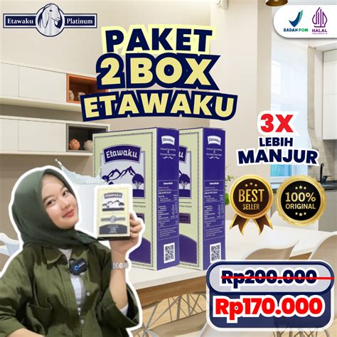 Jual PAKET 2 BOX ETAWAKU PLATINUM SUSU KAMBING HERBAL BANTU MENGATASI