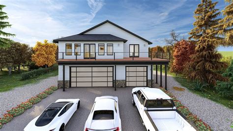 X Three Bedroom Garage Apartment Pdf Architectural Plan With