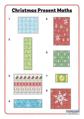 Christmas Present Maths Area And Perimeter Problems Teaching Resources