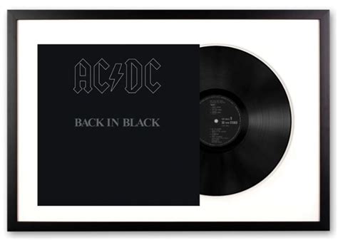 Vinyl Album Art Framed Acdc Back In Black Vinyl Album Art Sm 5107651 Fd