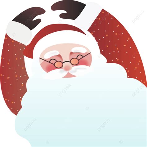 Santa Cute Cartoon Christmas Scene Christmas Hand Drawn Santa Claus