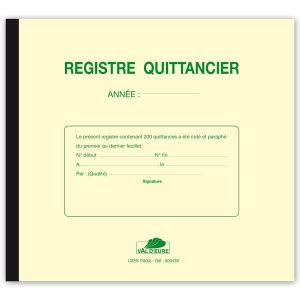 REGISTRE QUITTANCIER OU CARNET A SOUCHE ANCIEN MODELE carnet à souche