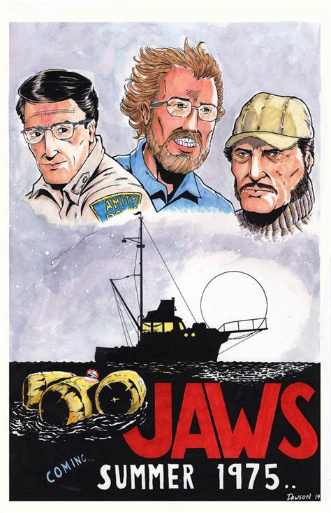Jaws Retro Poster Colored By Frankdawsonjr On Deviantart
