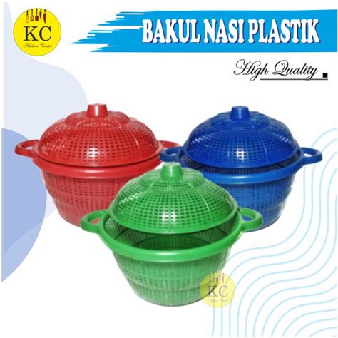 Jual Sangku Nasi Tutup Bakul Nasi Plastik Tempat Nasi Boboko Plastik