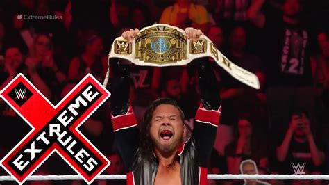 Shinsuke Nakamura Wins Intercontinental Championship Wwe Extreme Rules