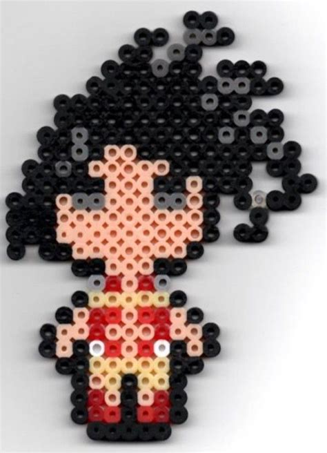 Pin By Karina Lopez On Anime Perler Beads Bead Art Clay Crafts