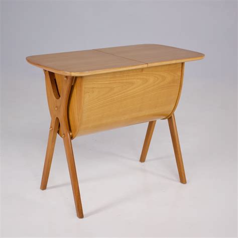 Cherry Wood Sewing Box 1950s 232297