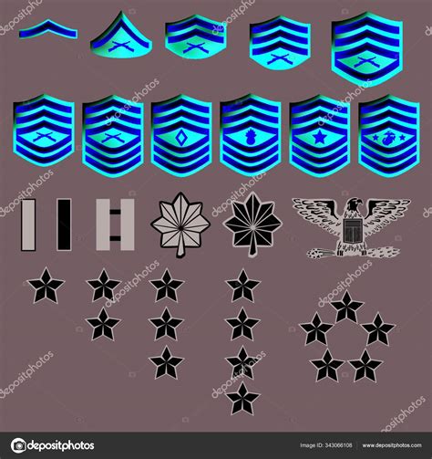 Marine Corps Rank Insignia Officers Enlisted Vector Format Texture Nbkomputer