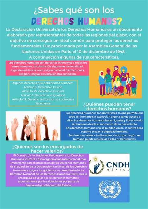 Infografía De Los Derechos Humanos Declaración De Los Derechos