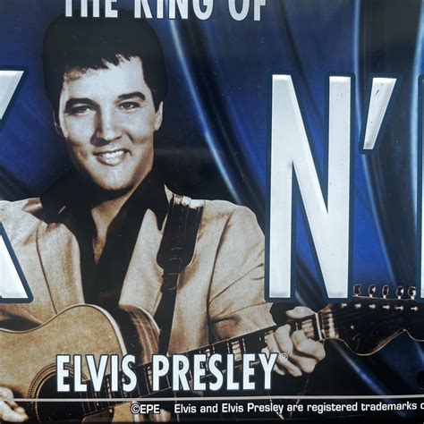 Elvis Presley The King Of Rck Nrl Metal License Depop