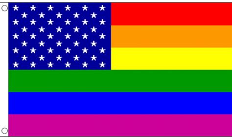 Rainbow Usa New Glory Flag Medium Mrflag