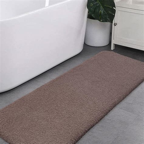 Vanzavanzu Long Bathroom Rugs Runner Bath Runner Rugs For