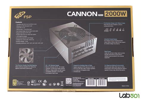 Lab501 Review FSP Cannon PRO 2000W