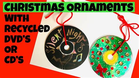 Christmas Ornaments With Recycled CD S YouTube