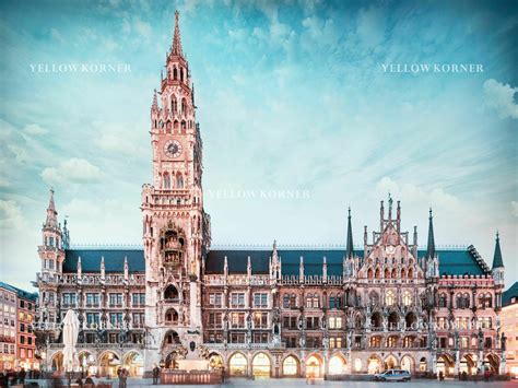 MUNICH TOWN HALL, German and Austrian Cities, Jörg Wanderer · Art photographs · YellowKorner