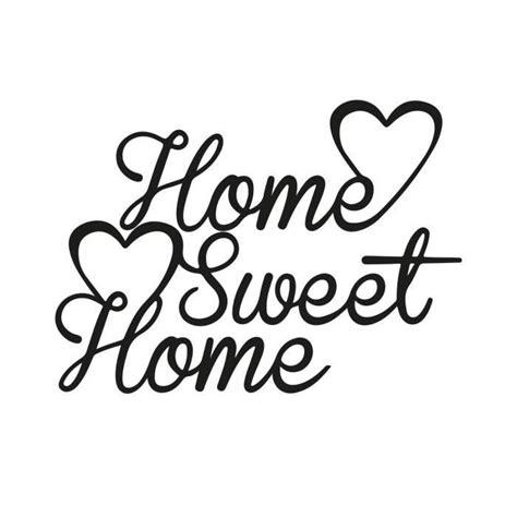 WALL IMPACT Sticker adhésif mural Home sweet home 41x30cm Cdiscount