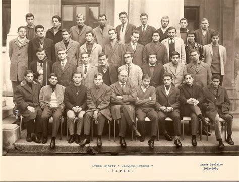 Photo De Classe Lycée Jacques Decour Philo De 1964 Lycée Jacques