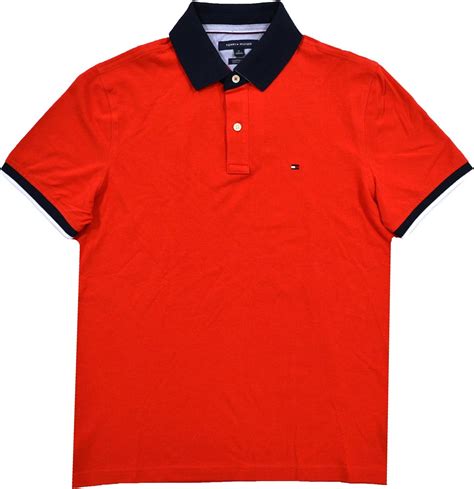 Tommy Hilfiger Mens Custom Fit Polo Shirt Clothing Shoes