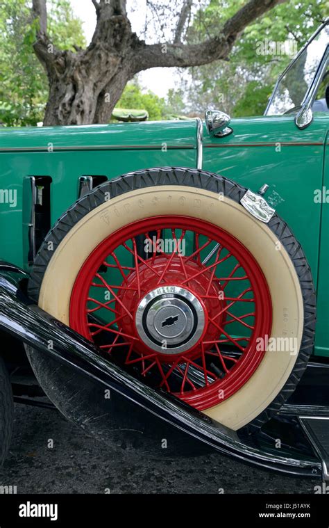 Spare Wheel Of A Chevrolet Confederate Series Ba Stock Photo Alamy