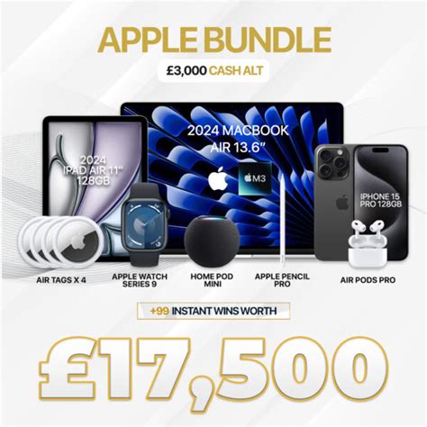 Apple Bundle Or 3k With 17 500 Of Instant Wins Paragon Competitions