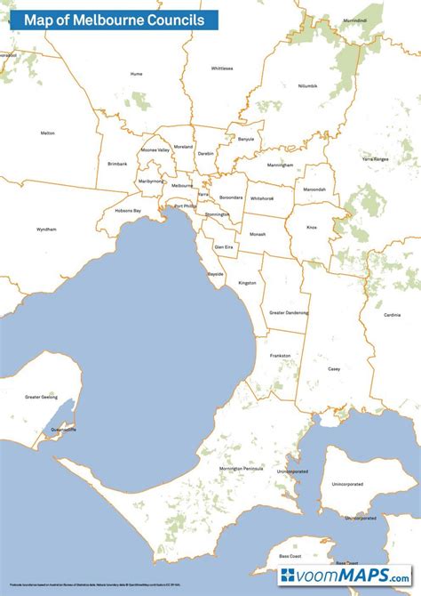 Melbourne council map - Map of Melbourne councils (Australia)