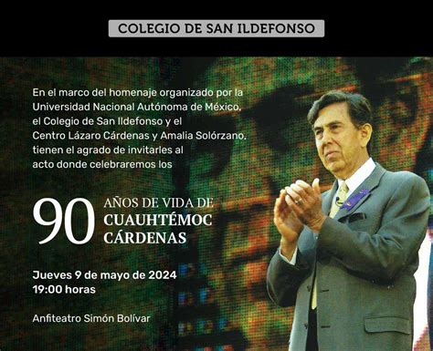 Acto De Celebración 90 Años De Vida Del Ing Cuauhtémoc Cárdenas