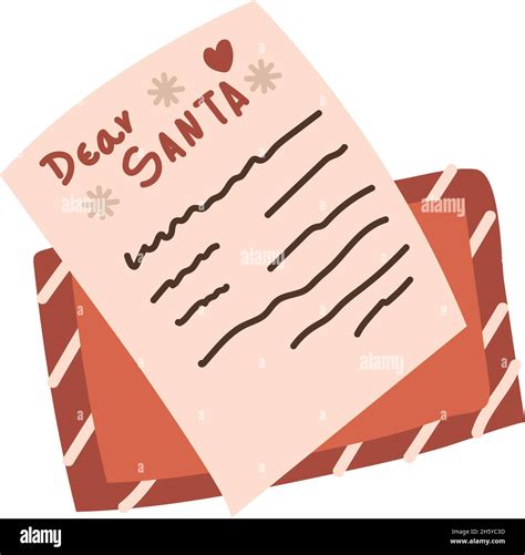 Christmas Wishes Letter Stock Vector Image And Art Alamy