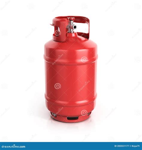 Cilindro De Propano Rojo Con Gas Comprimido Stock De Ilustraci N