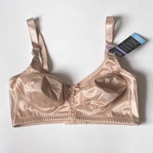 Bali Intimates Sleepwear Bali Nude Beige Satin Wireless No Padding Classic Support Bra D
