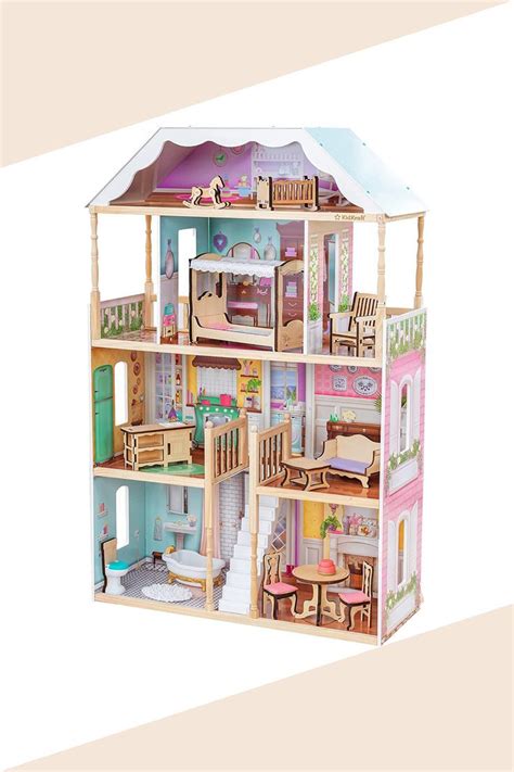 KidKraft Charlotte Classic Wooden Dollhouse With 14 Piece Accessory Set