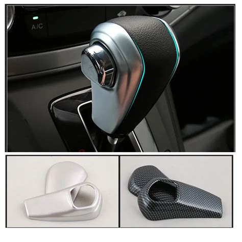 Car Auto Sedan Cover Styling ABS Chrome Carbon Gear Shift Accessories