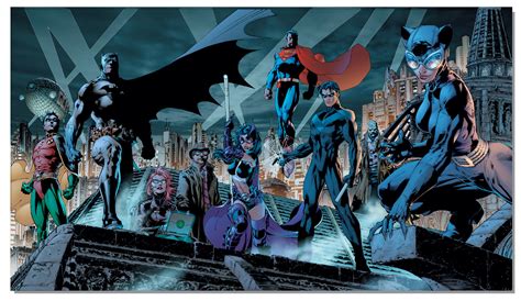 Jim Lee Batman 619 Heroes Poster Comic Art Community Gallery Of