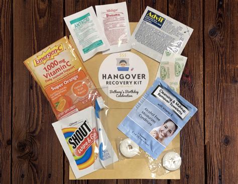 Bulk Complete Hangover Recovery Kit With Supplies For Etsy