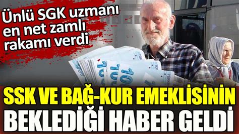 SSK ve BAĞ KUR emeklilerinin beklediği haber geldi SGK Uzmanı Emin