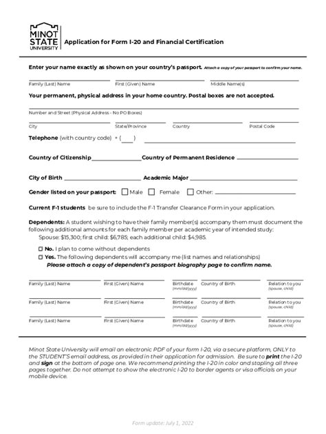 Fillable Online I 20 Certificate Of Eligibility Application Bronx Fax