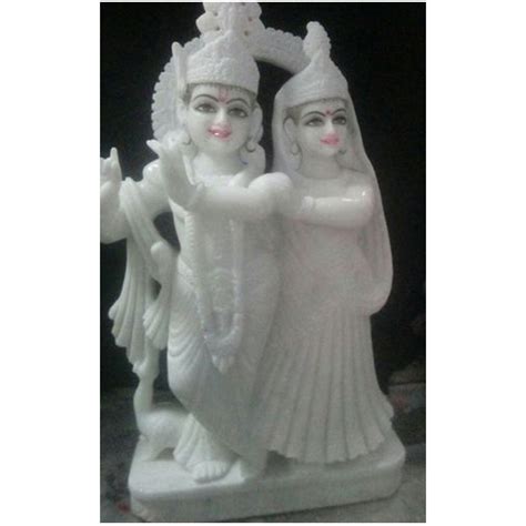 Durable Pure White Marble Radha Krishna Statue At Best Price In Jaipur