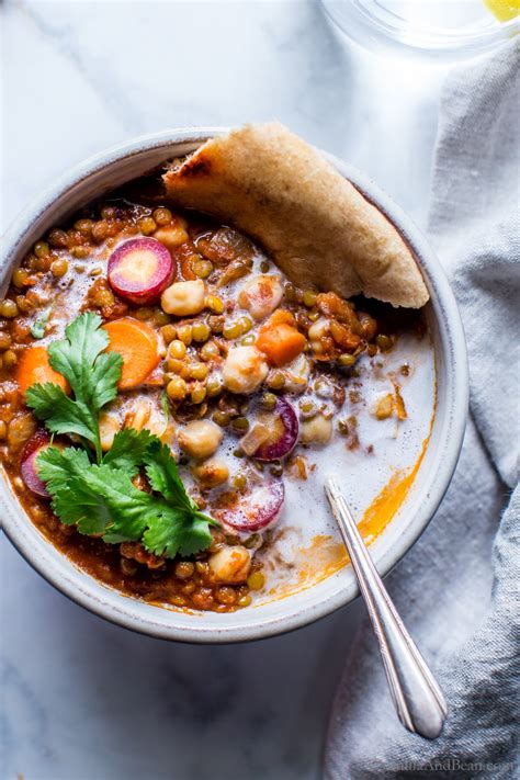 Moroccan Lentil Chickpea Stew Vanilla And Bean Vegetarian Recipes