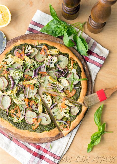 Pesto Potato Pizza Vegan Yack Attack