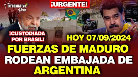 Urgente Maduro Revoca Custodia De Brasil A La Embajada De Argentina