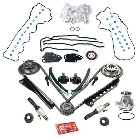 Triton Timing Chain Kit Oil Water Pump Phasers Vvt Valves For L Ford