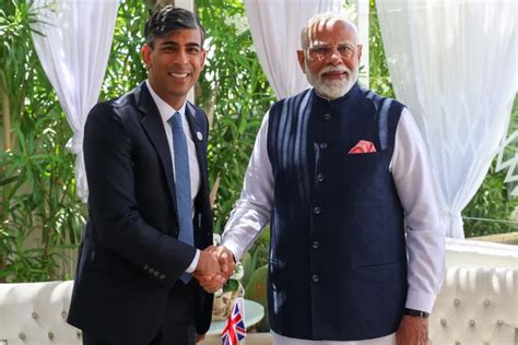 Pm Modi Holds Bilateral Meeting With Uk Pm Rishi Sunak On Sidelines Of G