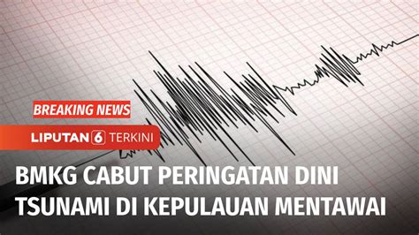 Peringatan Dini Tsunami Usai Gempa Mentawai Magnitudo Dinyatakan