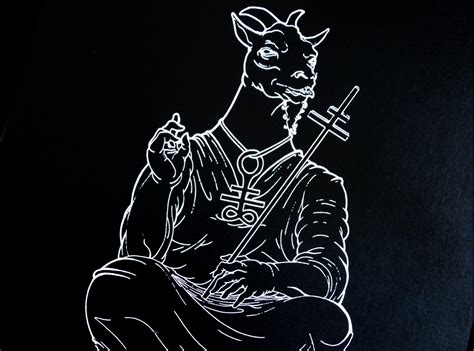 devil goat screen print heather cogle