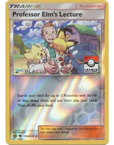 Professor Elms Lecture 188a214 2nd Place Pokemon Tcg Cuotas Sin