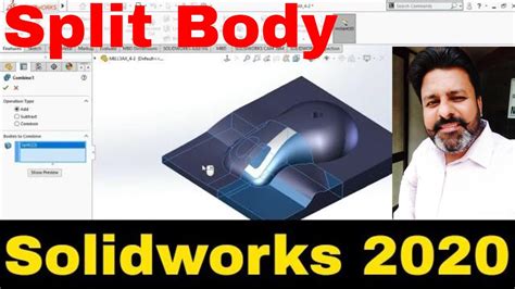 Solidworks Tutorials How To Use Split Command In Solidworks Solidworks Hindi Tutorials Youtube