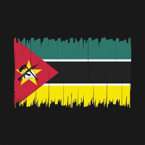 Mozambique Flag Brush 16024602 Vector Art At Vecteezy